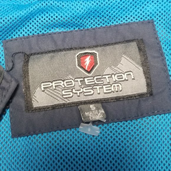 Protection System Kids Navy Blue  Lightweight Jacket Boy Windbreaker Coat Zipper - Picture 4 of 10